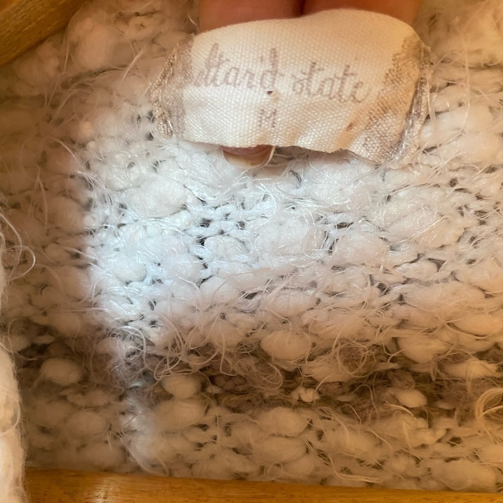 Altar'd State White and Gray Eyelash
Cardigan Sweater - Picture 3 of 3